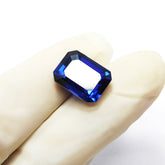 Natural Certified 9.25 Ct Tanzanite Blue Color Emerald Cut Loose Gemstone | Jewelry Making | Emerald Shape Gemstone